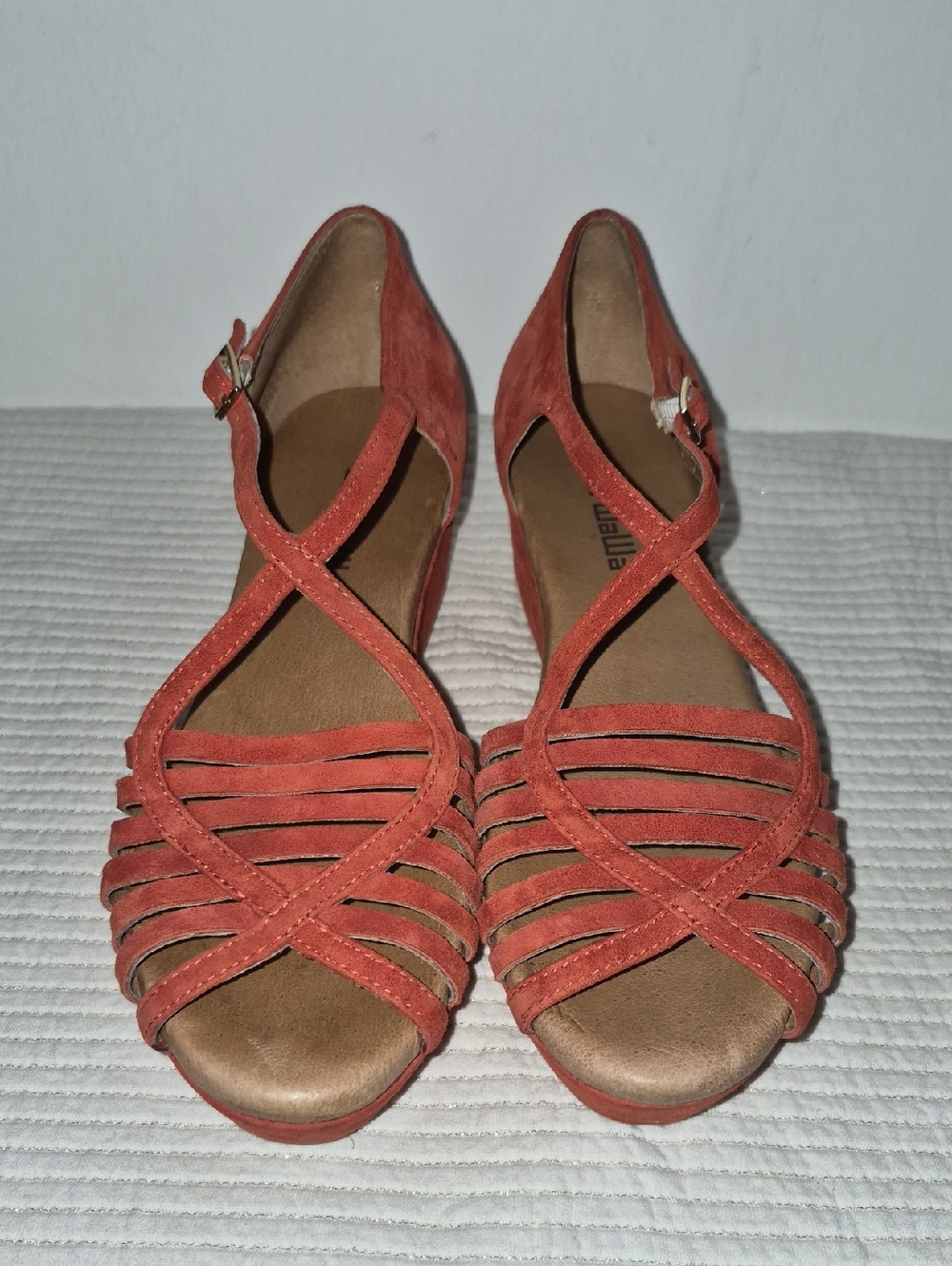 Geewawa Women’s Coral Suede Strappy Sandals with Ankle Buckle